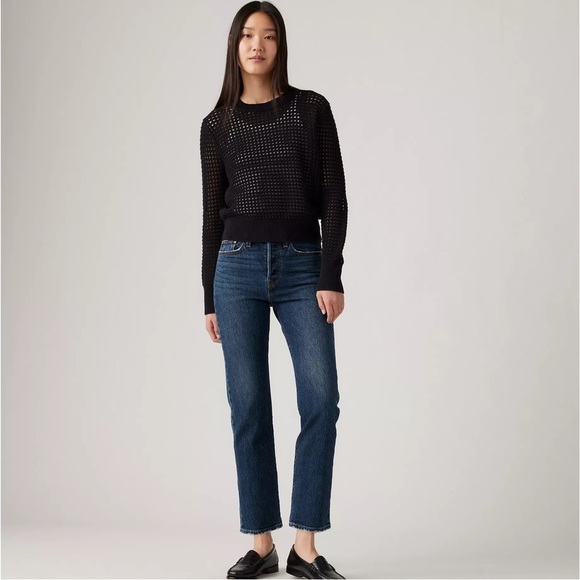NWT Levi’s Wedgie Straight Dark Wash size 24 - Picture 1 of 9